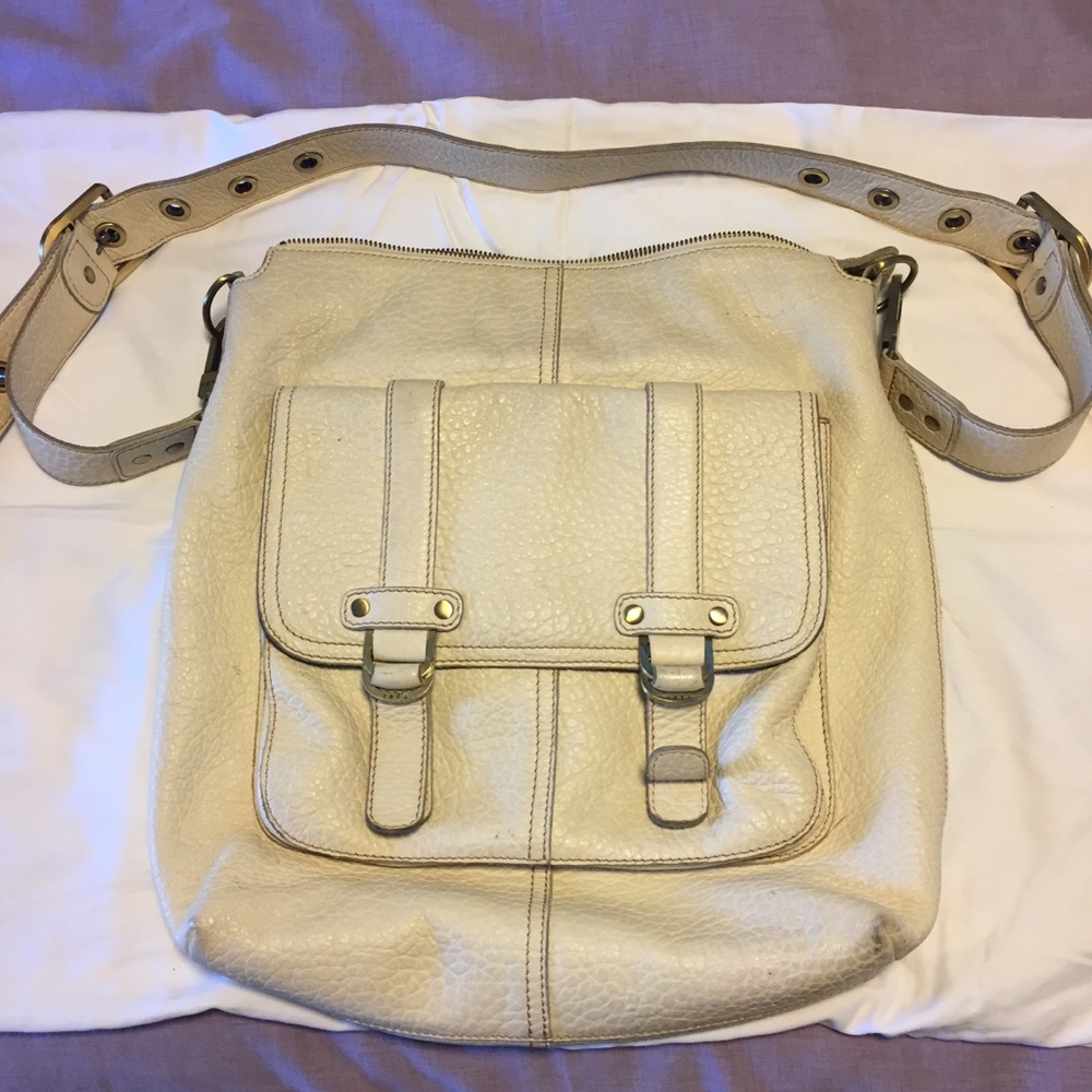 Rafe New York white leather bag